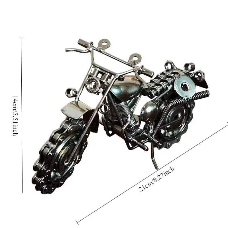 Kids Toys Home - Motorcycle Model Retro Motor Figurine Iron