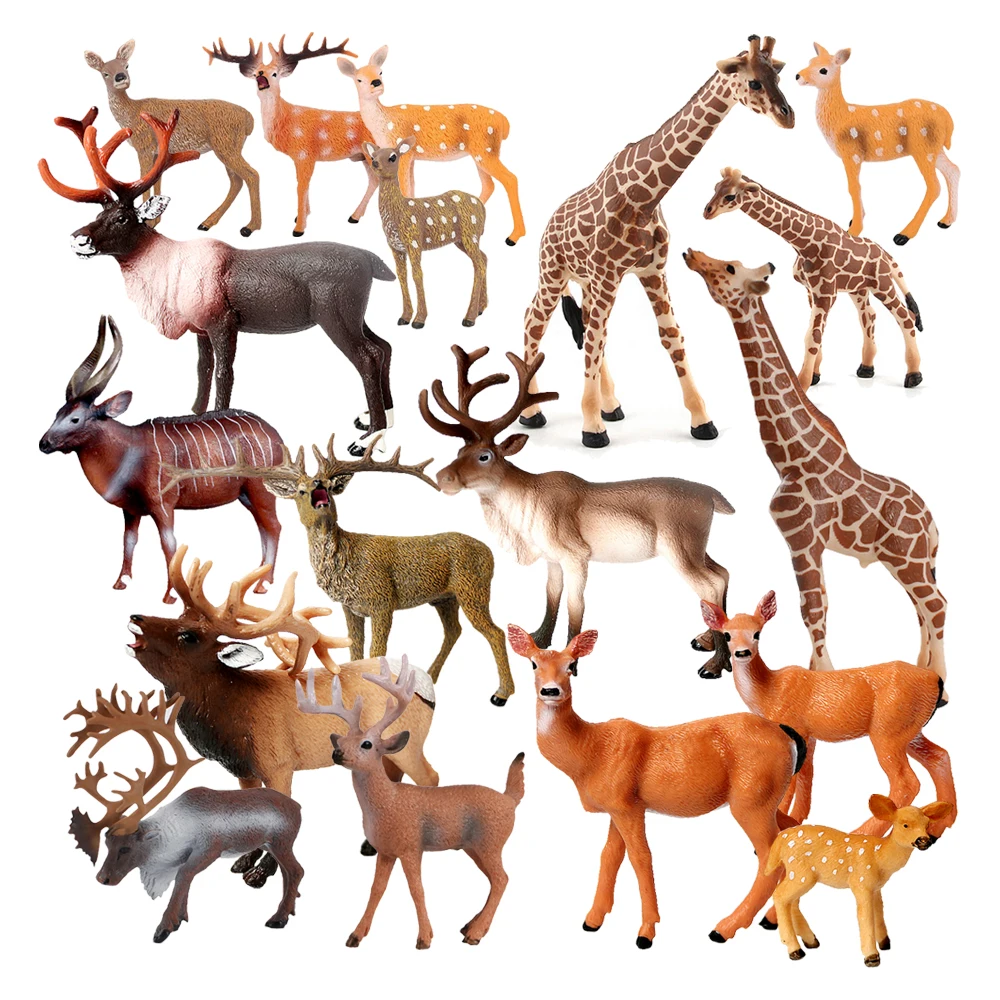 Kids Toys Under 100 - Plastic Deer Model Toys Christmas Reindeer