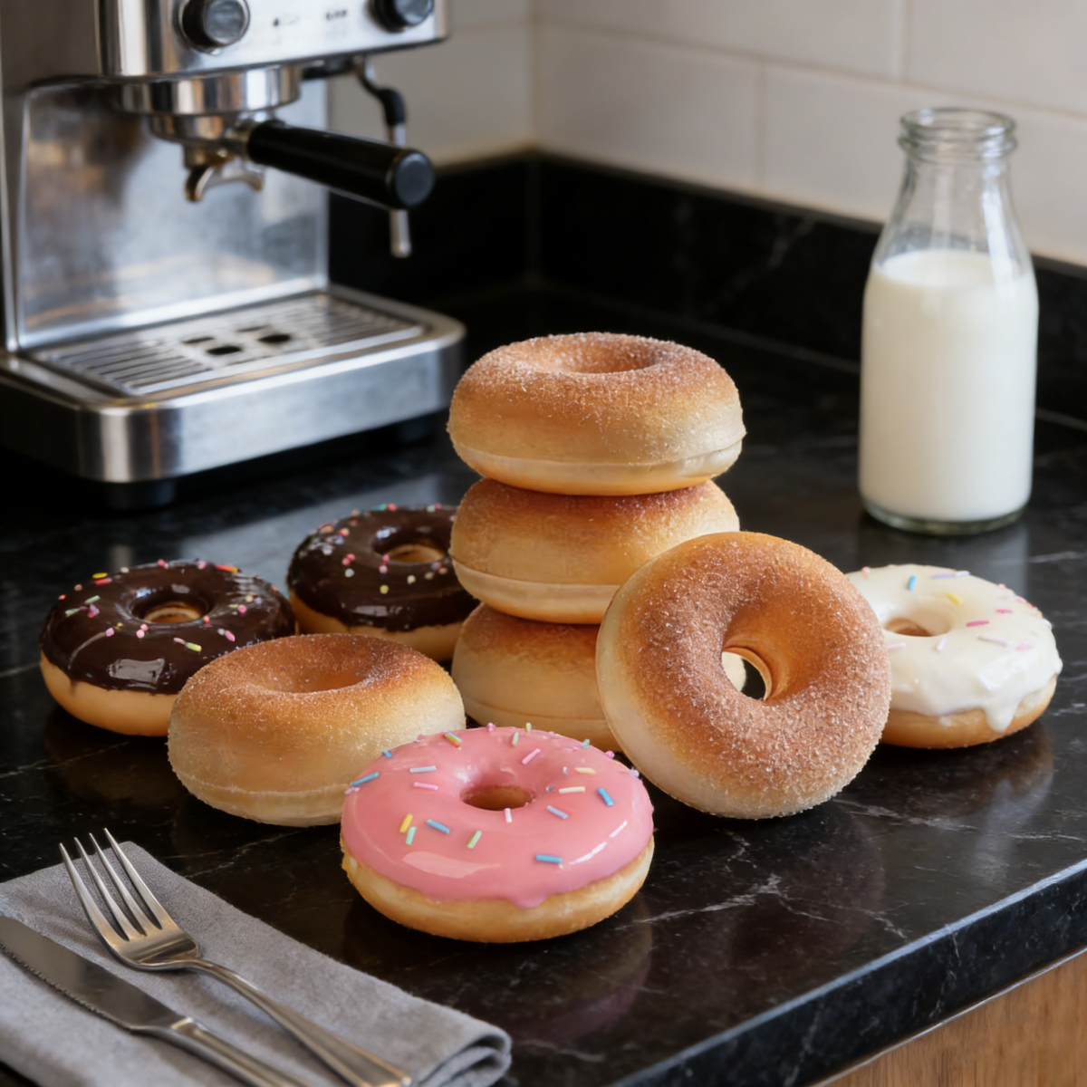 Kids Toys Home - 8.5cm Realistic Fake Donut Decor -