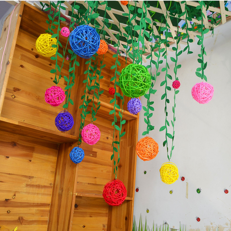 Kids Toys Home - 100PCS Christmas Decoration Creative Rattan Wicker