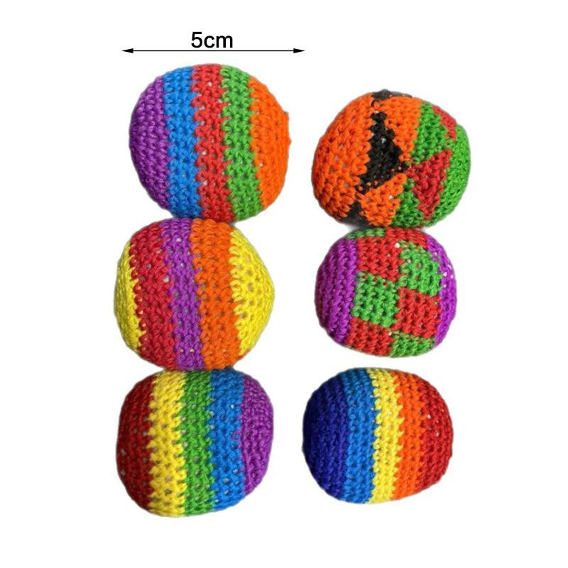 Kids Toys Under 100 - Handmade Footbag 1/3/6/9/12pc Set - Soft