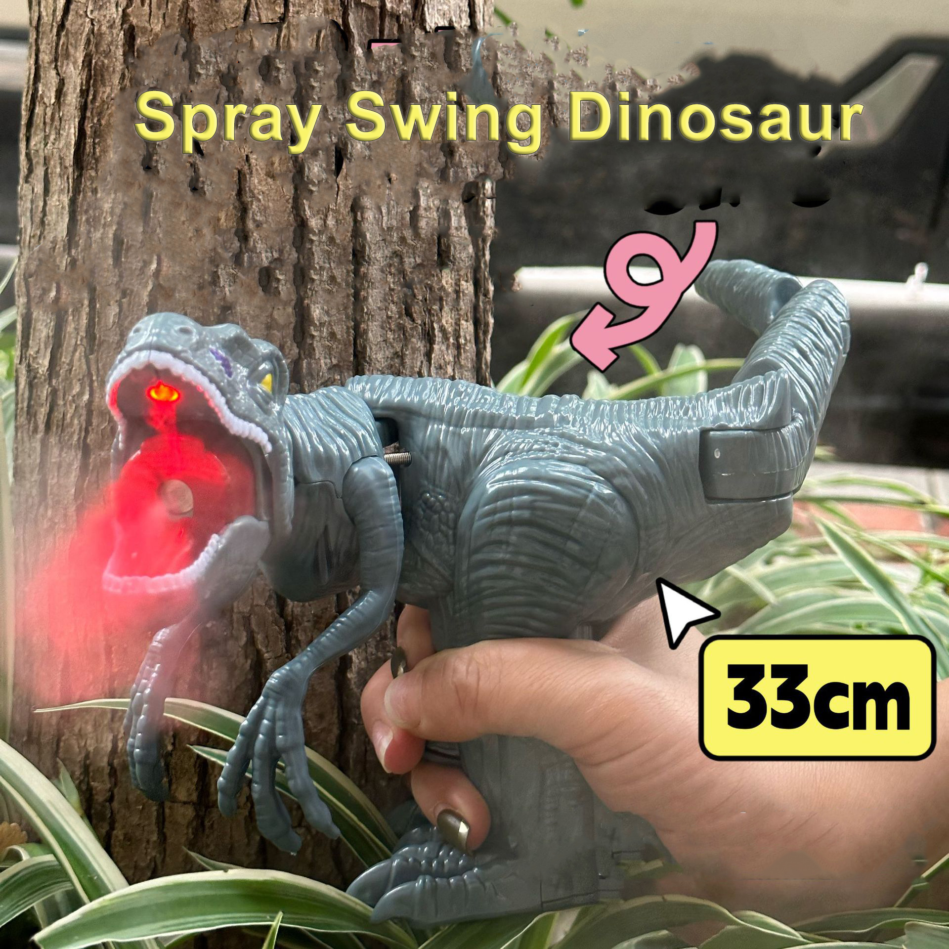 Electric Spray Swing Tyrannosa - đánh giá và giá Kids Toys Za