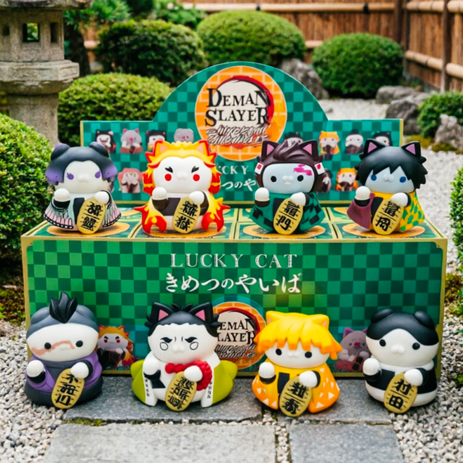 8Pcs/Lot Cat Cos Demon Slayer  - đánh giá và giá Kids Toys Under 100