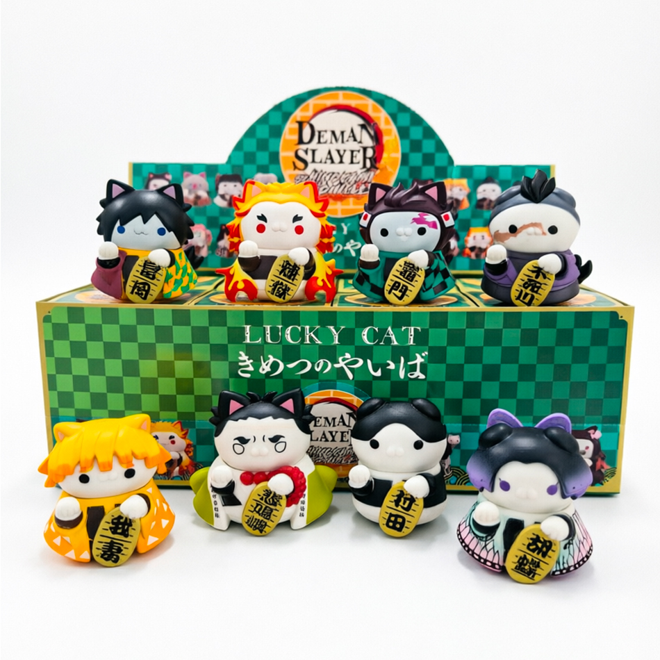 8Pcs/Lot Cat Cos Demon Slayer  - đánh giá và giá Kids Toys Under 100