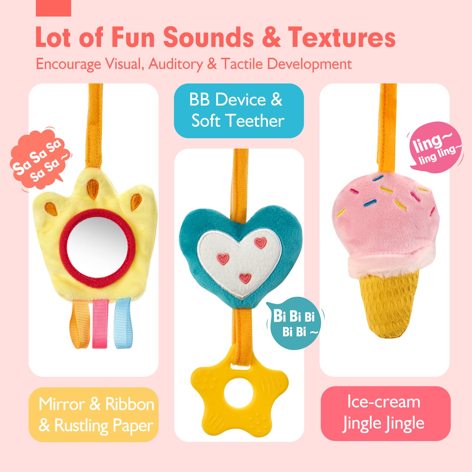 Car Seat Toys for Babies Rattl - đánh giá và giá Kids Toys New Born