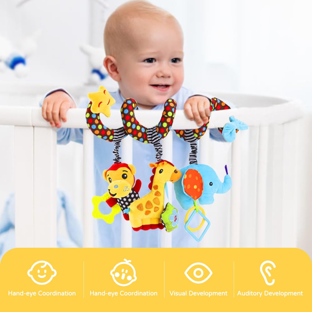 Baby Car Seat Stroller Spiral  - đánh giá và giá Kids Toys New Born